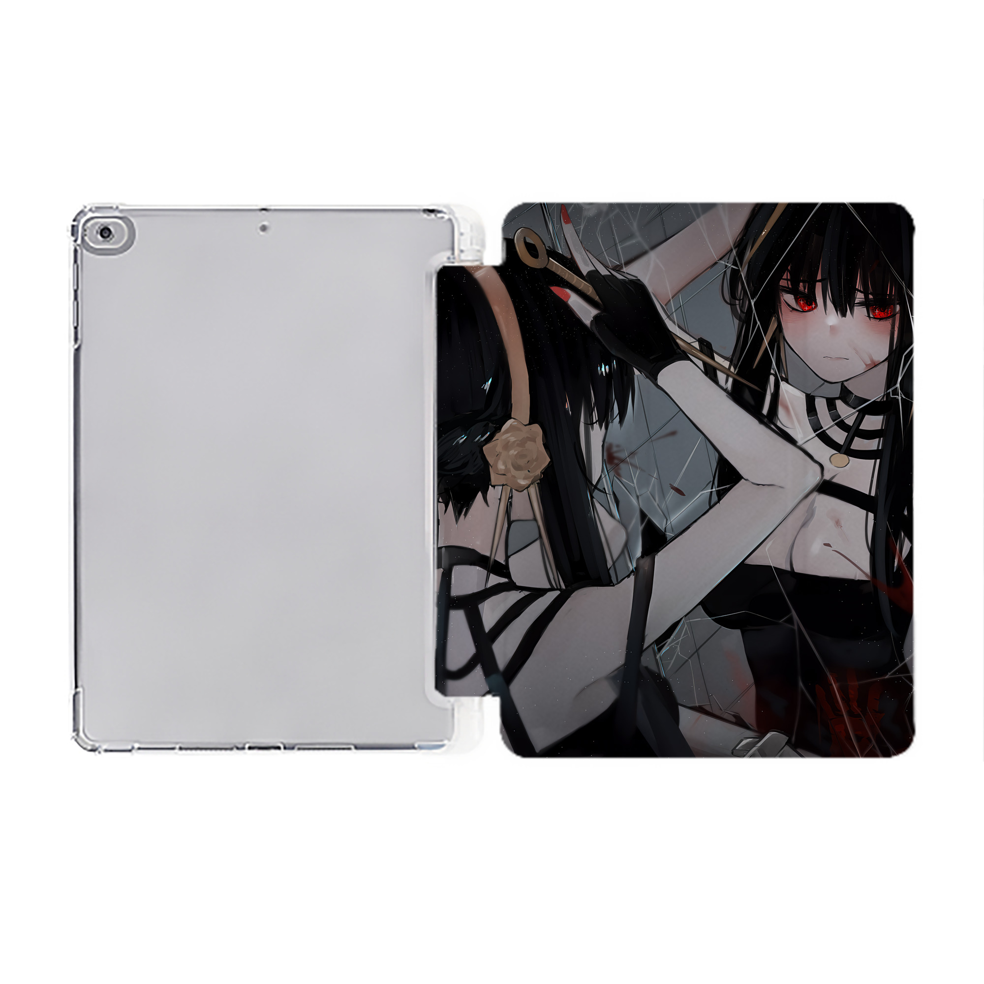 （画像用） SPY×FAMILY间谍家家酒 IPad ケース ペン収納付き 三つ折りスタンド PUレザー×シリコン 対応機種9.5/10.5/10.9インチ